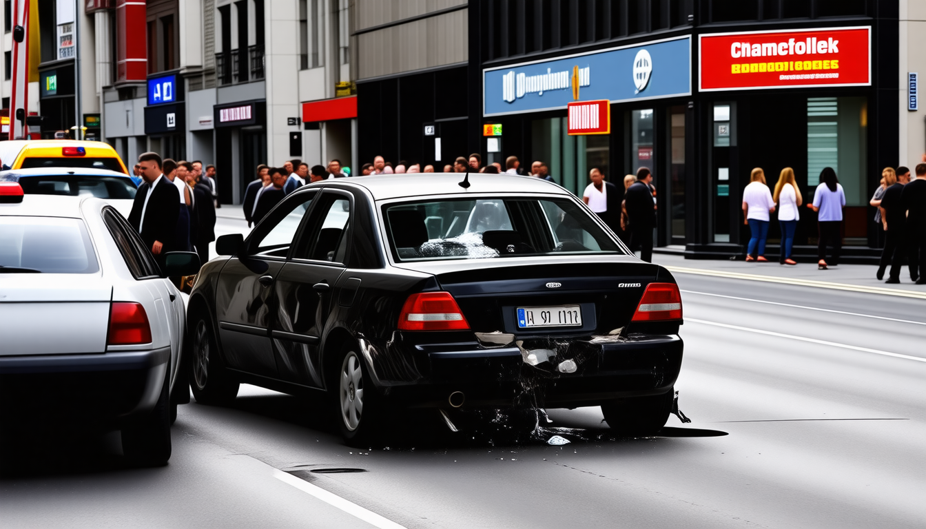À Bourg-en-Bresse, un accident de voiture se solde par un retournement, mais la conductrice s&rsquo;en sort sans blessure.