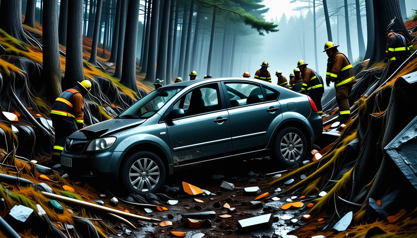 un accident tragique s'est produit à saint-vallier lorsqu'une voiture a chuté de 30 mètres dans un ravin, entraînant des blessures pour deux passagers. découvrez les détails de cet incident choquant et les réactions des témoins.