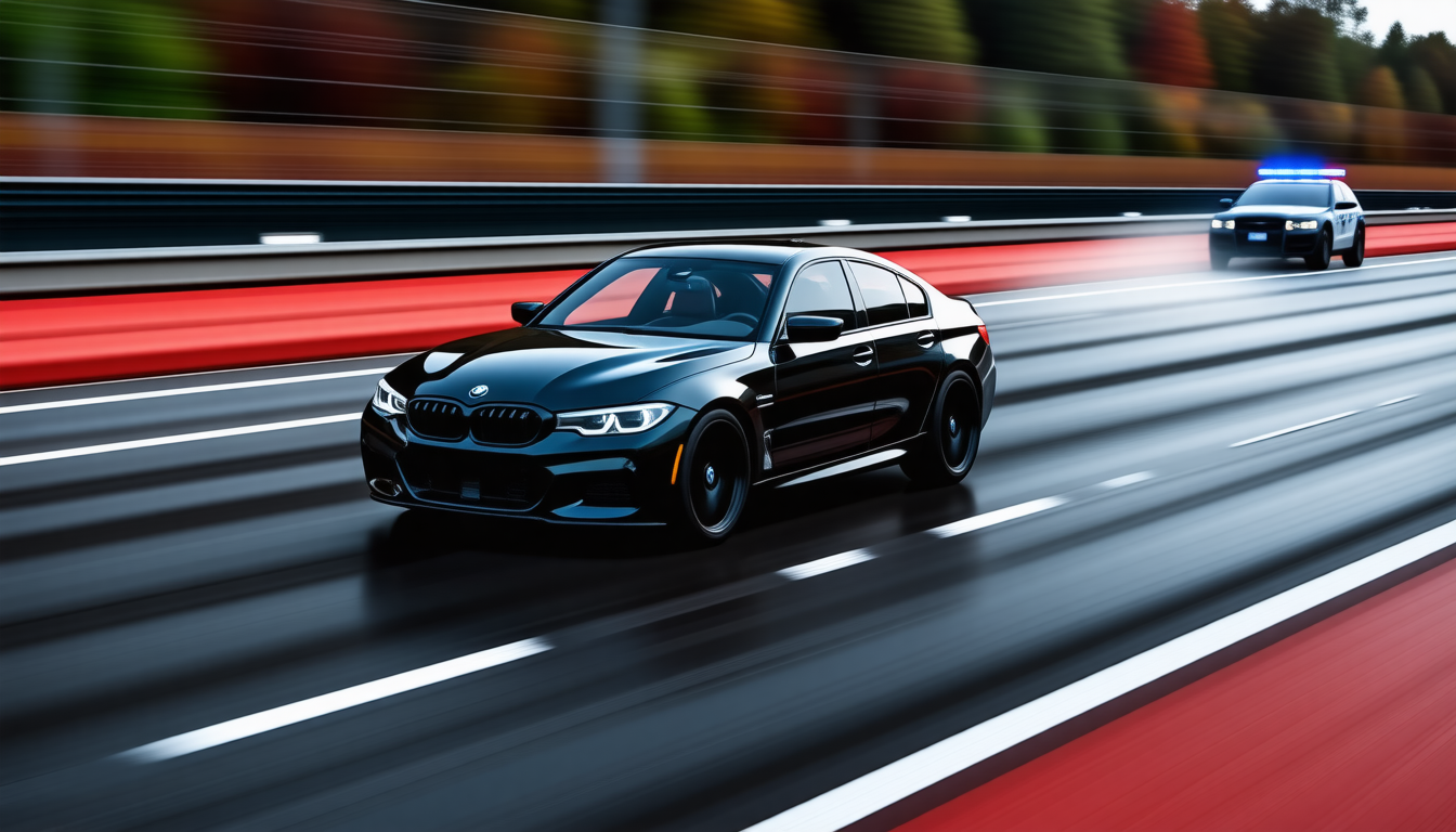 un conducteur a été intercepté à 191 km/h au volant de sa bmw, entraînant l'immobilisation de son bolide en fourrière. découvrez les détails de cette course folle et les conséquences d'une vitesse excessive.