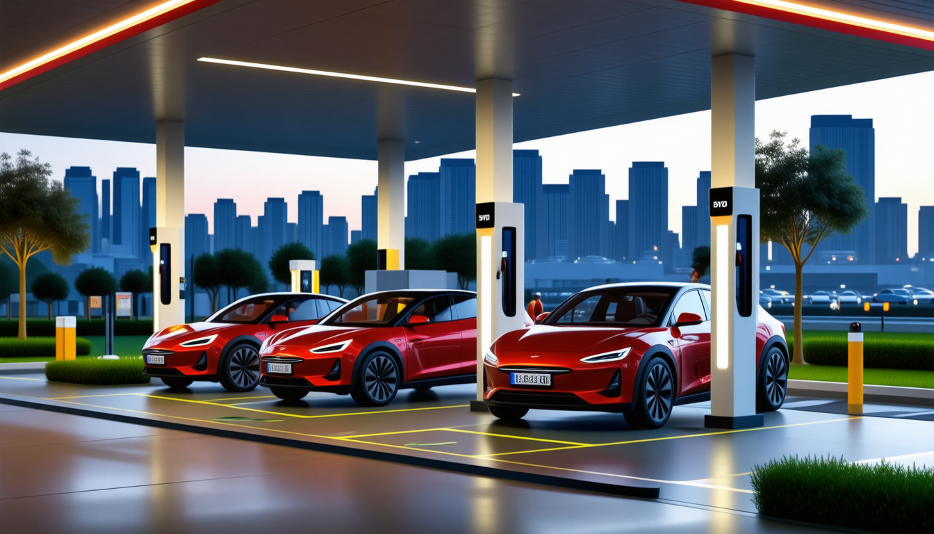 BYD, le pionnier de l’électromobilité, s’engage à offrir une recharge aussi rapide qu’une station-service.