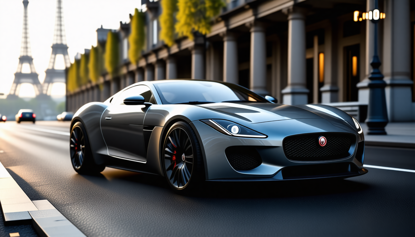découvrez la jaguar type 00 ev, une voiture révolutionnaire qui allie élégance et performance, tandis qu'elle arpente les rues iconiques de paris. ne manquez pas l'opportunité d'explorer ce bijou de technologie qui redéfinit l'expérience de conduite.
