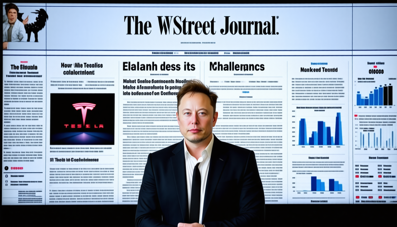 Elon Musk face à des critiques selon le « Wall Street Journal » : les défis de Tesla