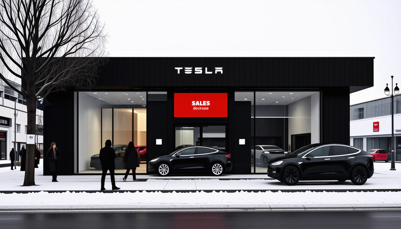 En février, la France connaît une chute de 26 % des ventes de Tesla