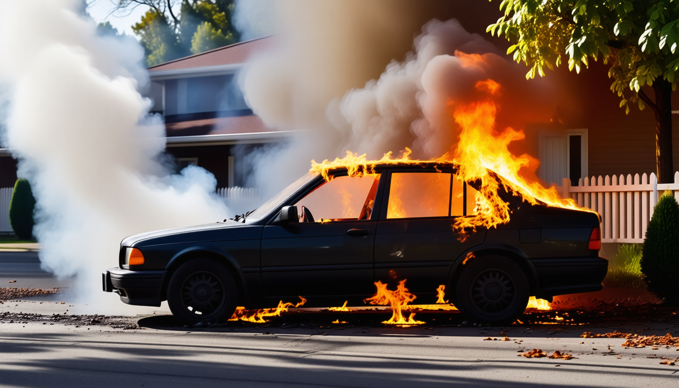 Incendie d’une voiture à proximité d’une maison de retraite à Pradines