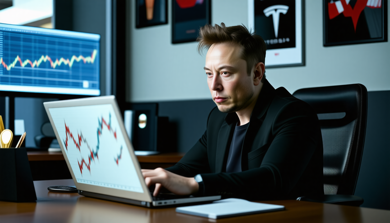 La chute des actions de Tesla : Elon Musk face à des pertes colossales, analyse d&rsquo;un expert