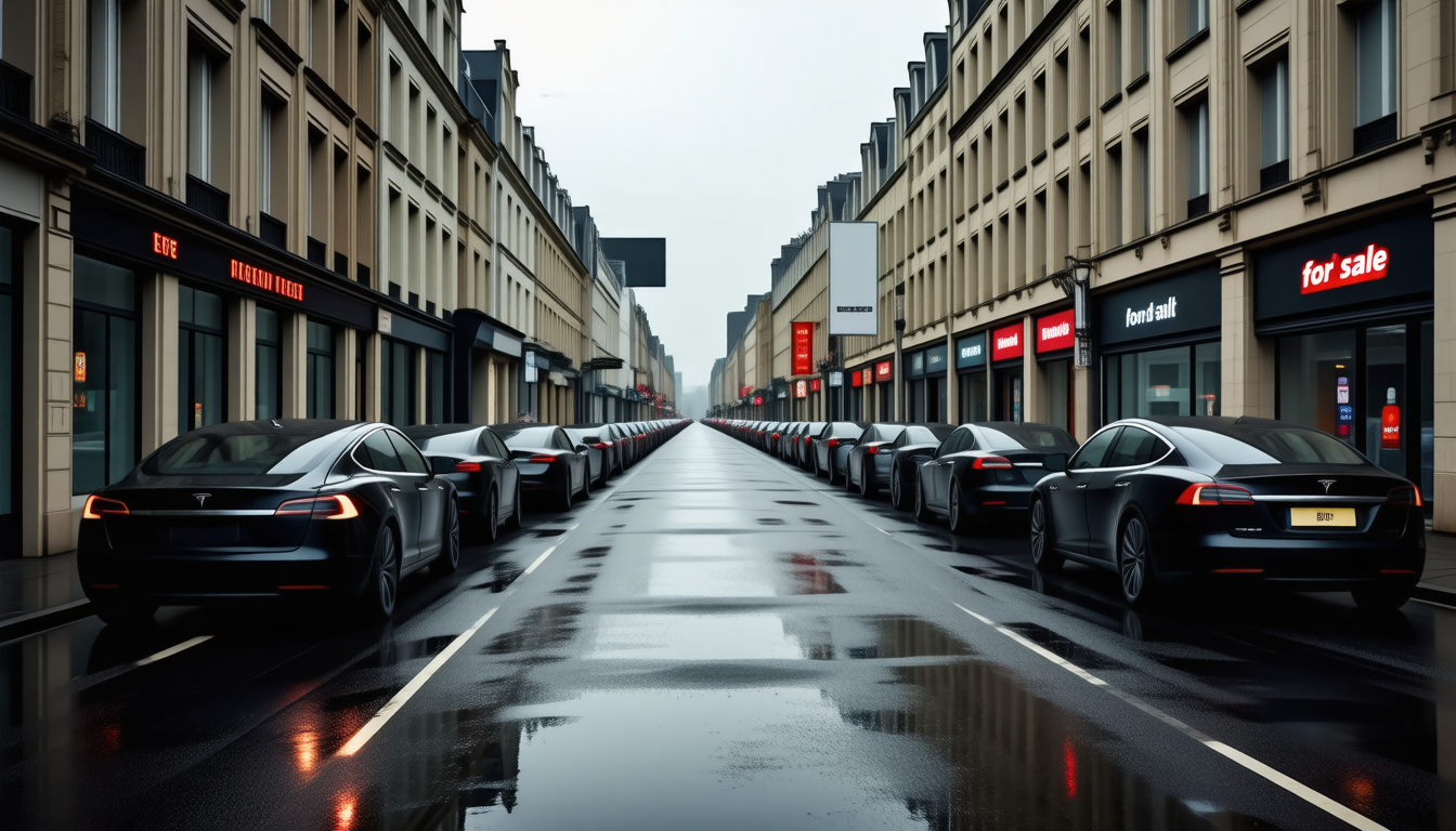 La dégringolade des ventes de Tesla en Europe : une tendance alarmante