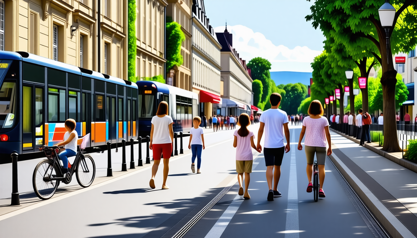 Naviguer à Limoges sans voiture : un défi révélateur d’une étude menée auprès de plusieurs familles