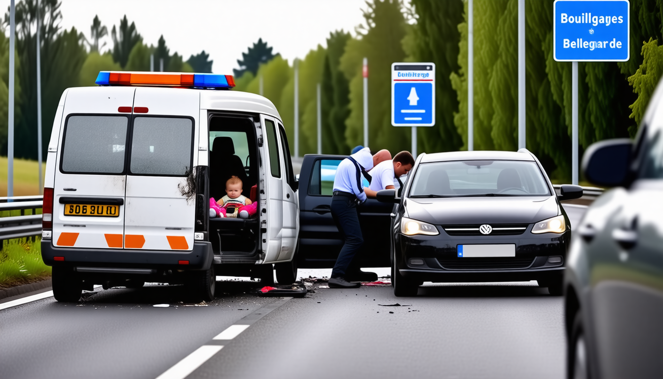 Un grave accident routier entre une camionnette et une voiture sur la route reliant Bouillargues à Bellegarde : un bébé de sept mois transporté en urgence absolue