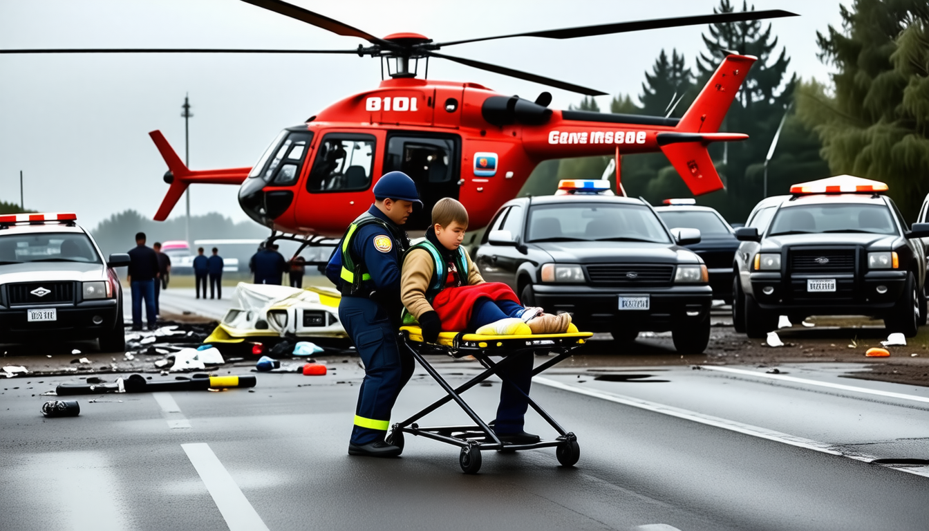 Un grave accident : un garçon de neuf ans héliporté après avoir été renversé par un véhicule
