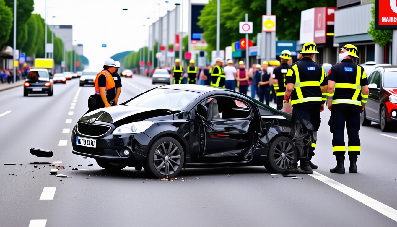 Une conductrice de 76 ans renverse la situation à Saint-Nazaire : un accident spectaculaire