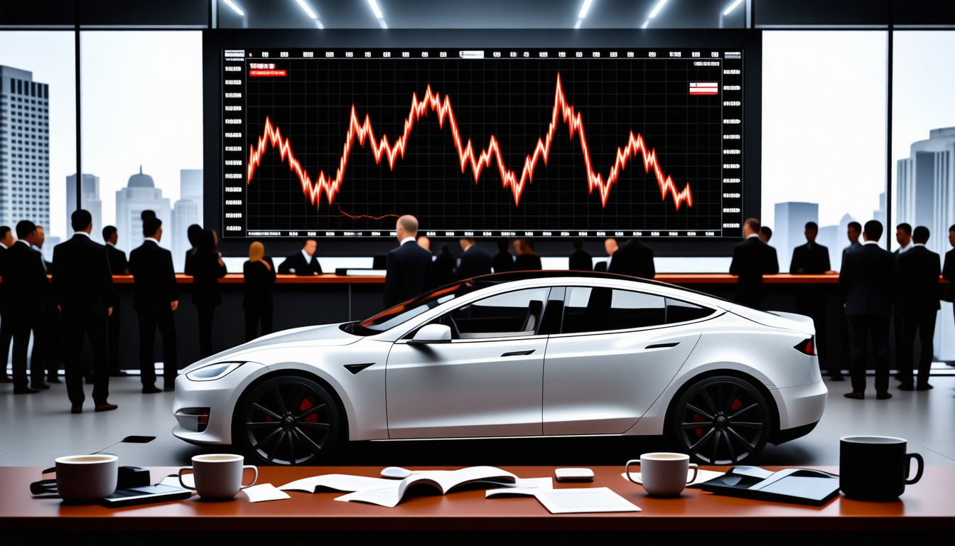 l’économie : l’action de Tesla n’a pas enregistré la moindre semaine de hausse depuis le salut controversé d’Elon Musk